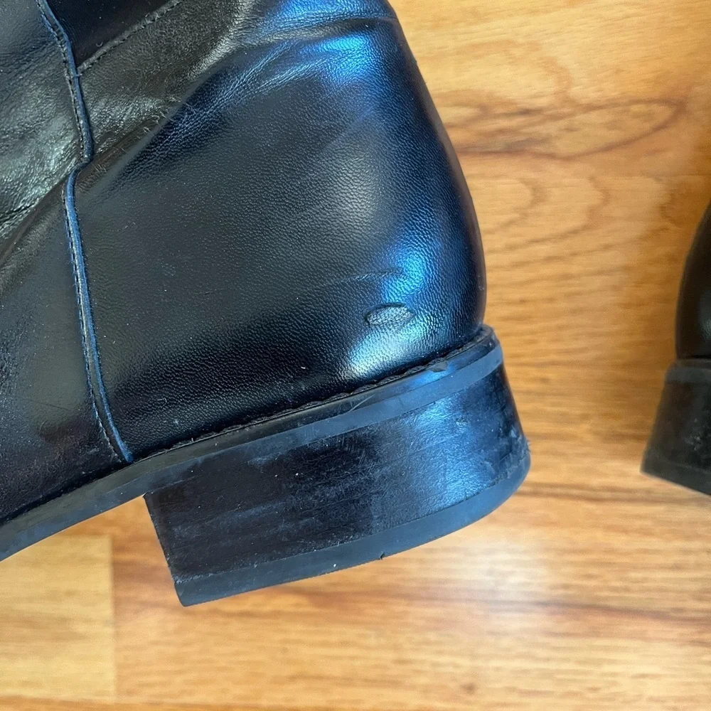 MICHAEL KORS Bromley Over the Knee Vlack Leather Boots 7